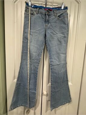 GLO jeans Light Blue Flare Wide-Leg Jeans
